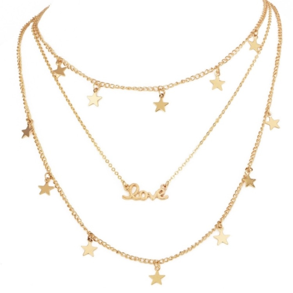 Star Love Multilayer Delicate Choker Necklace